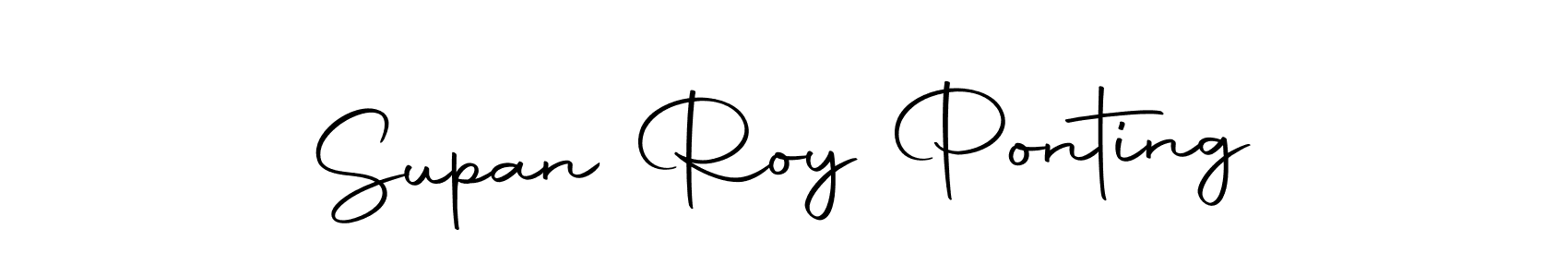 You should practise on your own different ways (Autography-DOLnW) to write your name (Supan Roy Ponting) in signature. don't let someone else do it for you. Supan Roy Ponting signature style 10 images and pictures png