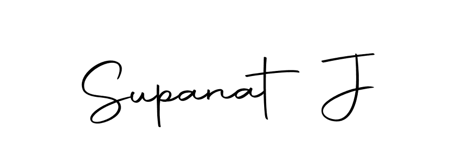 if you are searching for the best signature style for your name Supanat J. so please give up your signature search. here we have designed multiple signature styles  using Autography-DOLnW. Supanat J signature style 10 images and pictures png