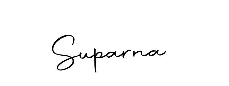 Design your own signature with our free online signature maker. With this signature software, you can create a handwritten (Autography-DOLnW) signature for name Suparna . Suparna  signature style 10 images and pictures png