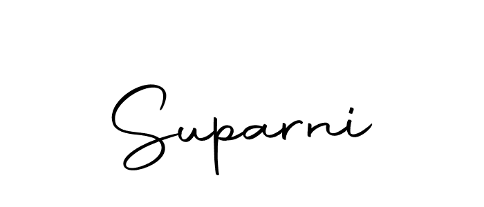 Make a beautiful signature design for name Suparni. With this signature (Autography-DOLnW) style, you can create a handwritten signature for free. Suparni signature style 10 images and pictures png
