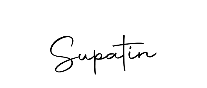 Use a signature maker to create a handwritten signature online. With this signature software, you can design (Autography-DOLnW) your own signature for name Supatin. Supatin signature style 10 images and pictures png