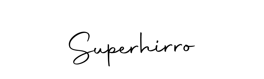 Superhirro stylish signature style. Best Handwritten Sign (Autography-DOLnW) for my name. Handwritten Signature Collection Ideas for my name Superhirro. Superhirro signature style 10 images and pictures png