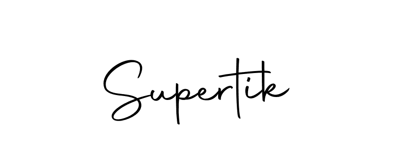 The best way (Autography-DOLnW) to make a short signature is to pick only two or three words in your name. The name Supertik include a total of six letters. For converting this name. Supertik signature style 10 images and pictures png