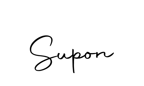 Use a signature maker to create a handwritten signature online. With this signature software, you can design (Autography-DOLnW) your own signature for name Supon. Supon signature style 10 images and pictures png