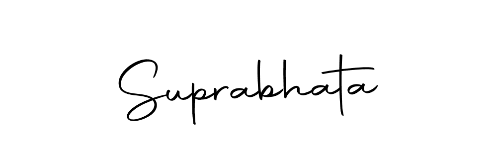 Use a signature maker to create a handwritten signature online. With this signature software, you can design (Autography-DOLnW) your own signature for name Suprabhata. Suprabhata signature style 10 images and pictures png