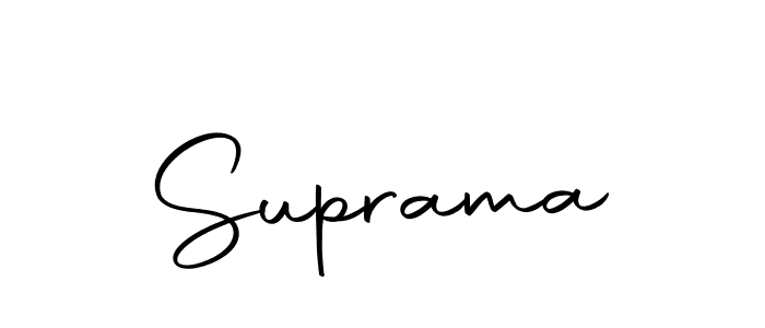 Use a signature maker to create a handwritten signature online. With this signature software, you can design (Autography-DOLnW) your own signature for name Suprama. Suprama signature style 10 images and pictures png