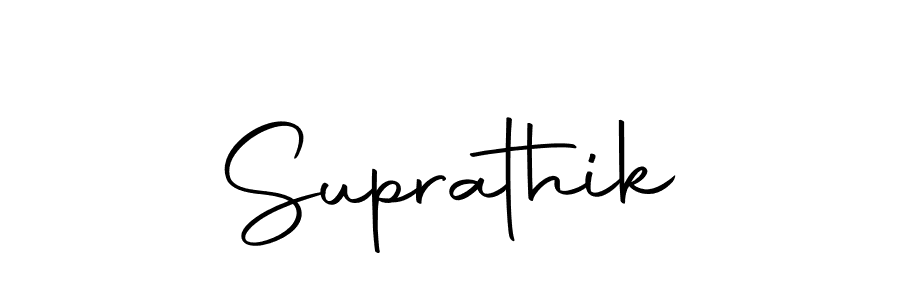 Design your own signature with our free online signature maker. With this signature software, you can create a handwritten (Autography-DOLnW) signature for name Suprathik. Suprathik signature style 10 images and pictures png