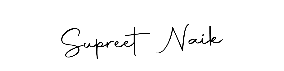 Make a beautiful signature design for name Supreet Naik. With this signature (Autography-DOLnW) style, you can create a handwritten signature for free. Supreet Naik signature style 10 images and pictures png