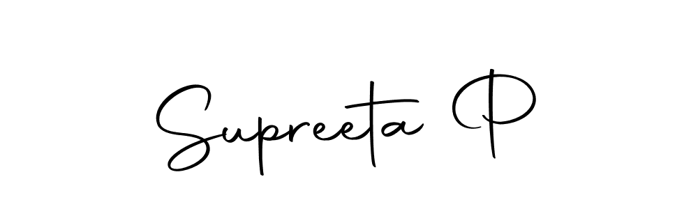 It looks lik you need a new signature style for name Supreeta P. Design unique handwritten (Autography-DOLnW) signature with our free signature maker in just a few clicks. Supreeta P signature style 10 images and pictures png