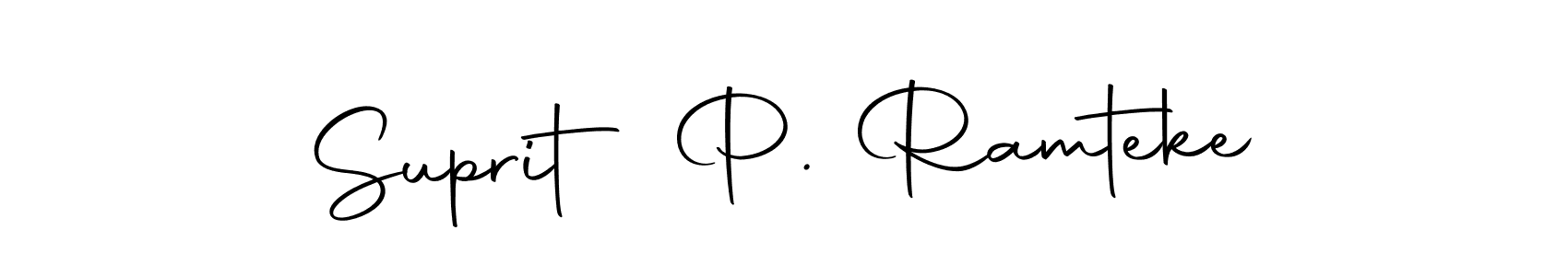 Make a short Suprit P. Ramteke signature style. Manage your documents anywhere anytime using Autography-DOLnW. Create and add eSignatures, submit forms, share and send files easily. Suprit P. Ramteke signature style 10 images and pictures png