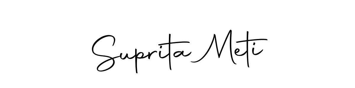 Make a beautiful signature design for name Suprita Meti. Use this online signature maker to create a handwritten signature for free. Suprita Meti signature style 10 images and pictures png