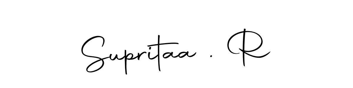 Design your own signature with our free online signature maker. With this signature software, you can create a handwritten (Autography-DOLnW) signature for name Supritaa . R. Supritaa . R signature style 10 images and pictures png