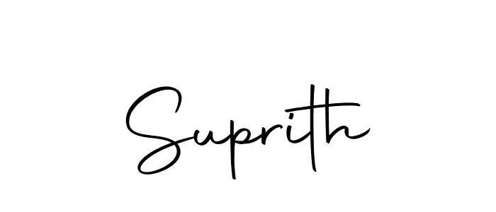 Make a beautiful signature design for name Suprith. Use this online signature maker to create a handwritten signature for free. Suprith signature style 10 images and pictures png