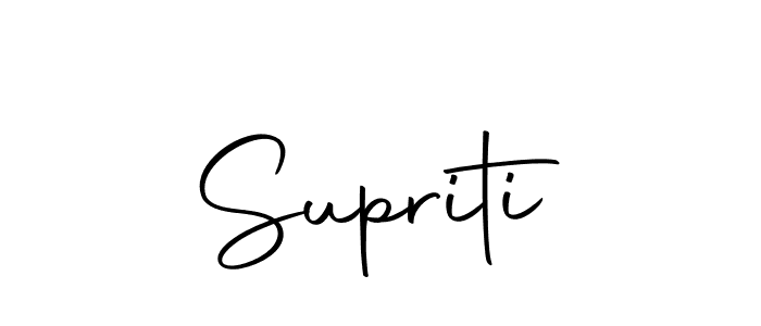 Design your own signature with our free online signature maker. With this signature software, you can create a handwritten (Autography-DOLnW) signature for name Supriti. Supriti signature style 10 images and pictures png