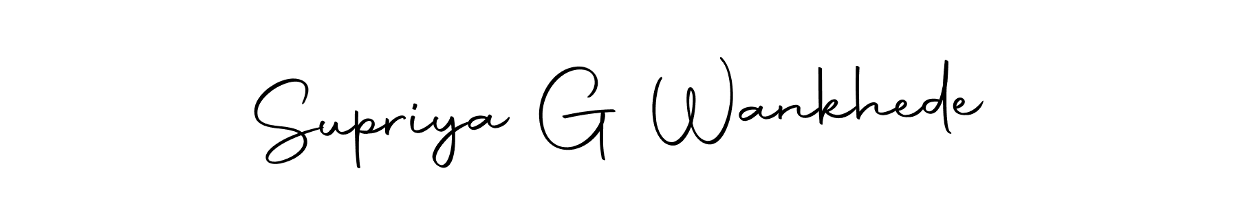 Make a short Supriya G Wankhede signature style. Manage your documents anywhere anytime using Autography-DOLnW. Create and add eSignatures, submit forms, share and send files easily. Supriya G Wankhede signature style 10 images and pictures png