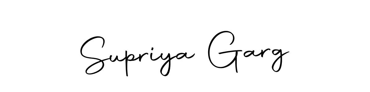 How to make Supriya Garg name signature. Use Autography-DOLnW style for creating short signs online. This is the latest handwritten sign. Supriya Garg signature style 10 images and pictures png