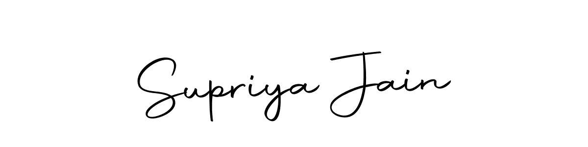 Use a signature maker to create a handwritten signature online. With this signature software, you can design (Autography-DOLnW) your own signature for name Supriya Jain. Supriya Jain signature style 10 images and pictures png