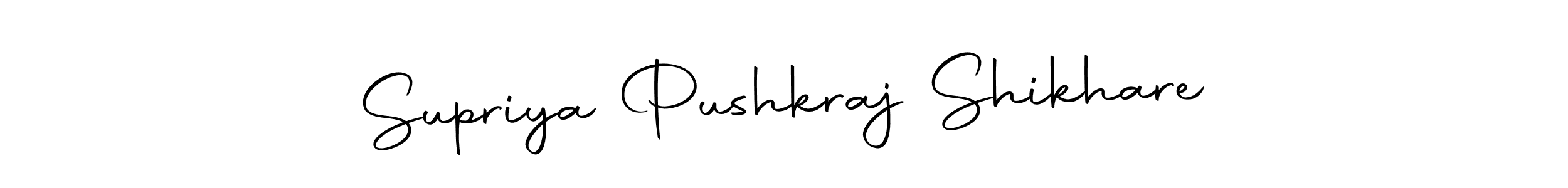 You should practise on your own different ways (Autography-DOLnW) to write your name (Supriya Pushkraj Shikhare) in signature. don't let someone else do it for you. Supriya Pushkraj Shikhare signature style 10 images and pictures png