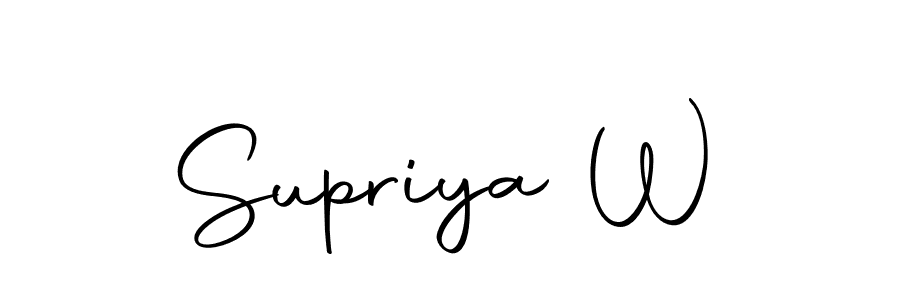 How to make Supriya W signature? Autography-DOLnW is a professional autograph style. Create handwritten signature for Supriya W name. Supriya W signature style 10 images and pictures png