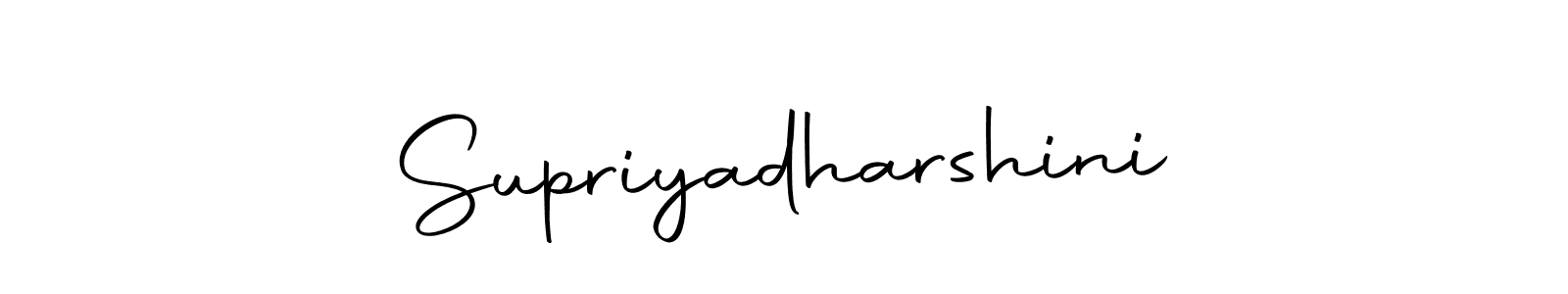 Design your own signature with our free online signature maker. With this signature software, you can create a handwritten (Autography-DOLnW) signature for name Supriyadharshini. Supriyadharshini signature style 10 images and pictures png