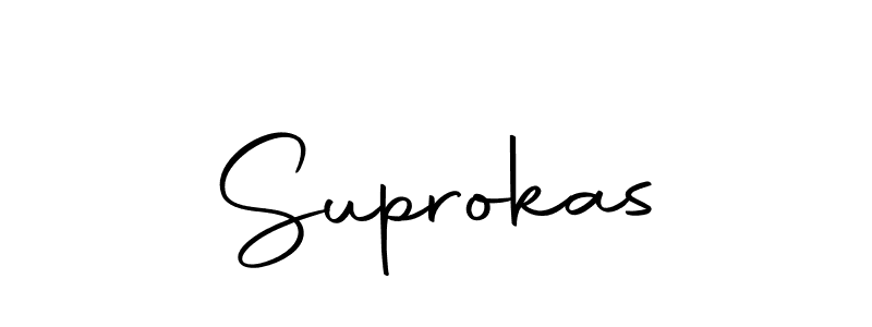 Use a signature maker to create a handwritten signature online. With this signature software, you can design (Autography-DOLnW) your own signature for name Suprokas. Suprokas signature style 10 images and pictures png