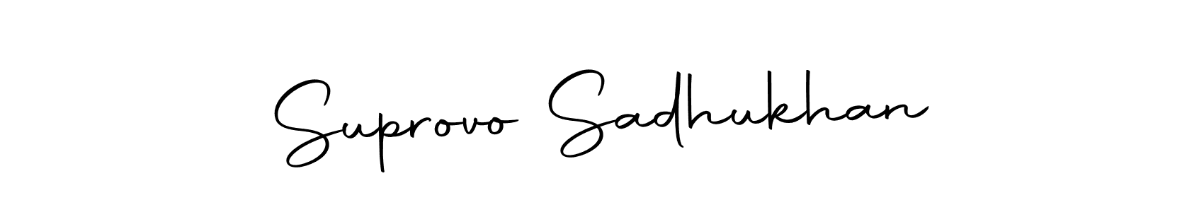 The best way (Autography-DOLnW) to make a short signature is to pick only two or three words in your name. The name Suprovo Sadhukhan include a total of six letters. For converting this name. Suprovo Sadhukhan signature style 10 images and pictures png