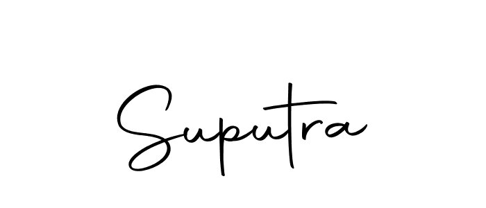 How to make Suputra name signature. Use Autography-DOLnW style for creating short signs online. This is the latest handwritten sign. Suputra signature style 10 images and pictures png