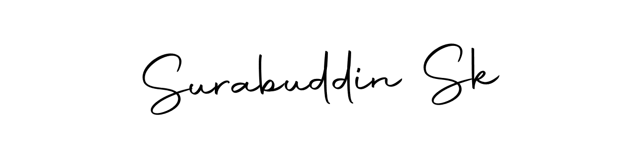 How to make Surabuddin Sk name signature. Use Autography-DOLnW style for creating short signs online. This is the latest handwritten sign. Surabuddin Sk signature style 10 images and pictures png