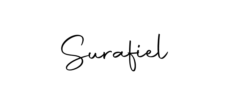 How to make Surafiel name signature. Use Autography-DOLnW style for creating short signs online. This is the latest handwritten sign. Surafiel signature style 10 images and pictures png