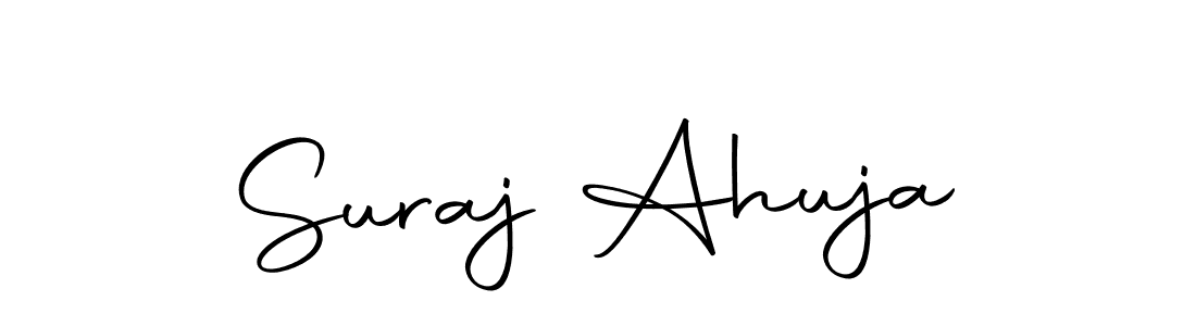 Autography-DOLnW is a professional signature style that is perfect for those who want to add a touch of class to their signature. It is also a great choice for those who want to make their signature more unique. Get Suraj Ahuja name to fancy signature for free. Suraj Ahuja signature style 10 images and pictures png