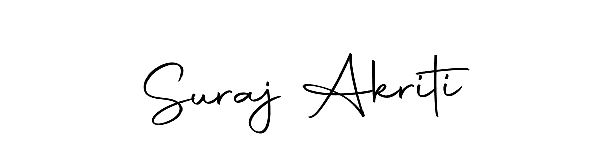 Design your own signature with our free online signature maker. With this signature software, you can create a handwritten (Autography-DOLnW) signature for name Suraj Akriti. Suraj Akriti signature style 10 images and pictures png