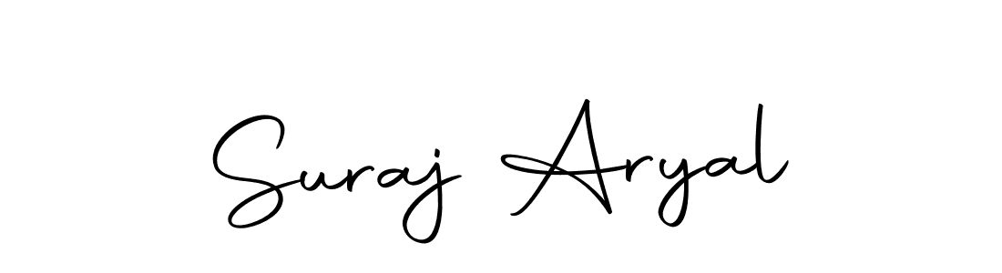 Use a signature maker to create a handwritten signature online. With this signature software, you can design (Autography-DOLnW) your own signature for name Suraj Aryal. Suraj Aryal signature style 10 images and pictures png
