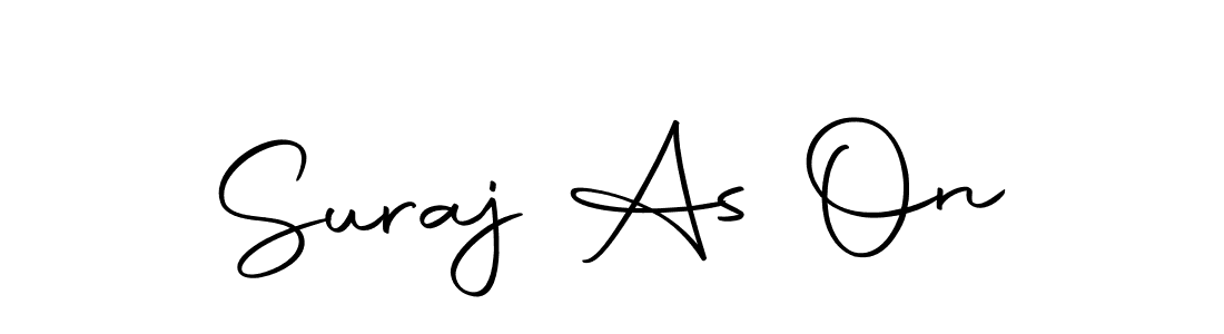 Make a short Suraj As On signature style. Manage your documents anywhere anytime using Autography-DOLnW. Create and add eSignatures, submit forms, share and send files easily. Suraj As On signature style 10 images and pictures png