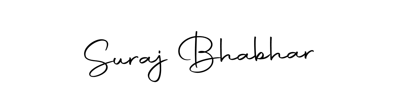 Use a signature maker to create a handwritten signature online. With this signature software, you can design (Autography-DOLnW) your own signature for name Suraj Bhabhar. Suraj Bhabhar signature style 10 images and pictures png