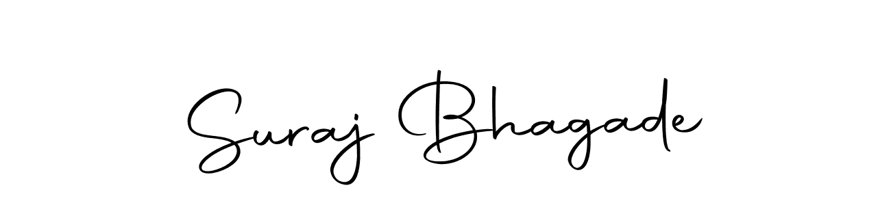 How to make Suraj Bhagade name signature. Use Autography-DOLnW style for creating short signs online. This is the latest handwritten sign. Suraj Bhagade signature style 10 images and pictures png