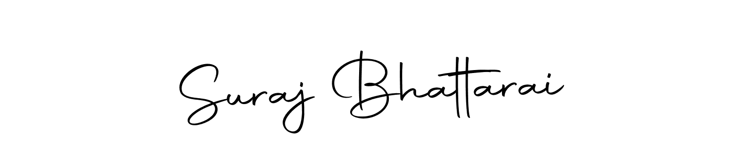 Use a signature maker to create a handwritten signature online. With this signature software, you can design (Autography-DOLnW) your own signature for name Suraj Bhattarai. Suraj Bhattarai signature style 10 images and pictures png