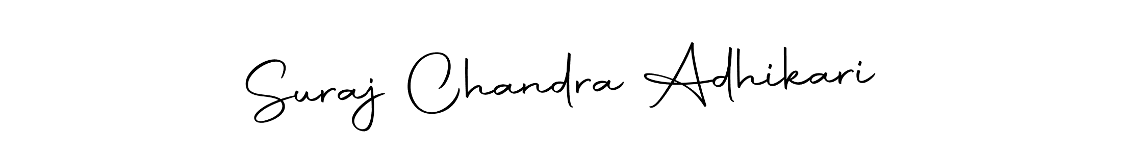 Design your own signature with our free online signature maker. With this signature software, you can create a handwritten (Autography-DOLnW) signature for name Suraj Chandra Adhikari. Suraj Chandra Adhikari signature style 10 images and pictures png