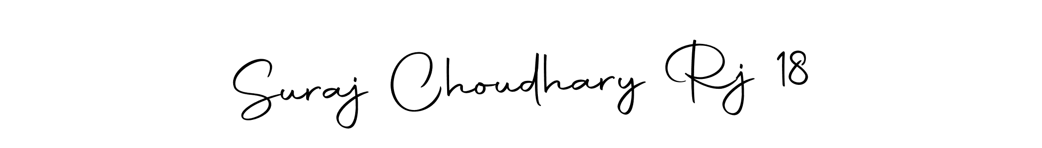 How to make Suraj Choudhary Rj 18 name signature. Use Autography-DOLnW style for creating short signs online. This is the latest handwritten sign. Suraj Choudhary Rj 18 signature style 10 images and pictures png
