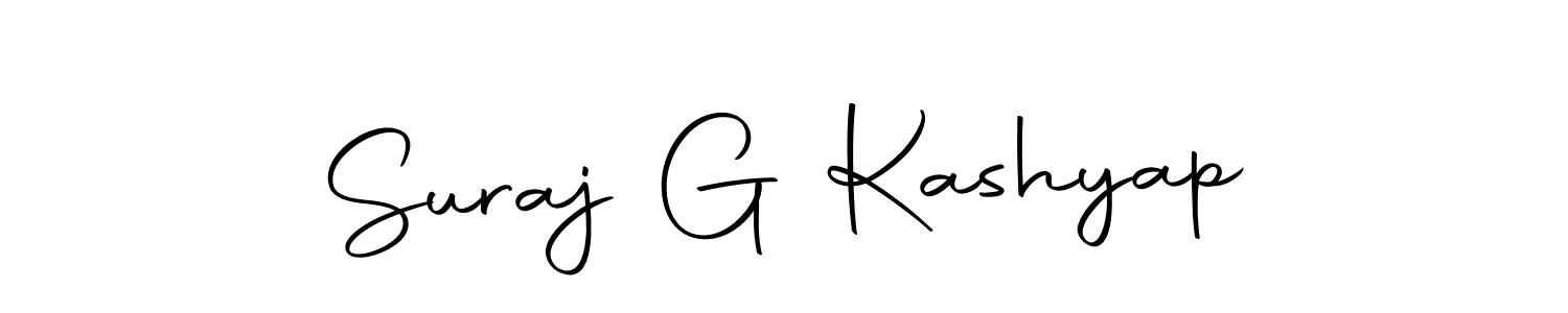 How to make Suraj G Kashyap signature? Autography-DOLnW is a professional autograph style. Create handwritten signature for Suraj G Kashyap name. Suraj G Kashyap signature style 10 images and pictures png