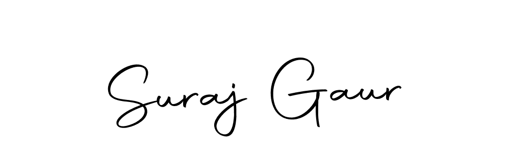 Design your own signature with our free online signature maker. With this signature software, you can create a handwritten (Autography-DOLnW) signature for name Suraj Gaur. Suraj Gaur signature style 10 images and pictures png