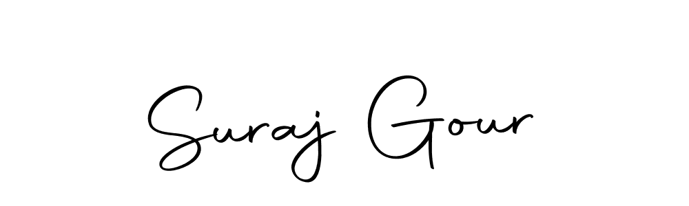 You can use this online signature creator to create a handwritten signature for the name Suraj Gour. This is the best online autograph maker. Suraj Gour signature style 10 images and pictures png