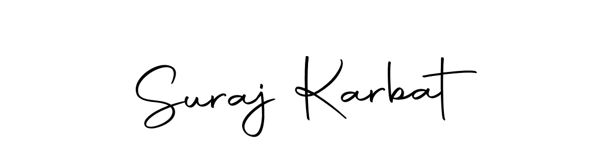 Make a beautiful signature design for name Suraj Karbat. Use this online signature maker to create a handwritten signature for free. Suraj Karbat signature style 10 images and pictures png