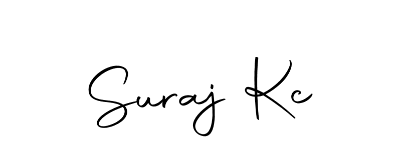 How to make Suraj Kc name signature. Use Autography-DOLnW style for creating short signs online. This is the latest handwritten sign. Suraj Kc signature style 10 images and pictures png