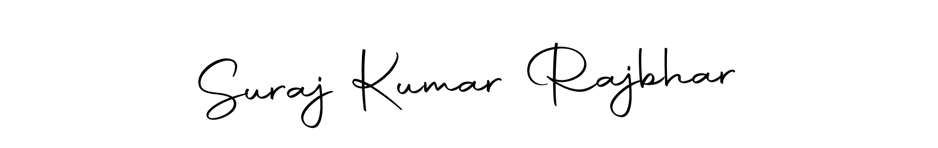 How to make Suraj Kumar Rajbhar name signature. Use Autography-DOLnW style for creating short signs online. This is the latest handwritten sign. Suraj Kumar Rajbhar signature style 10 images and pictures png