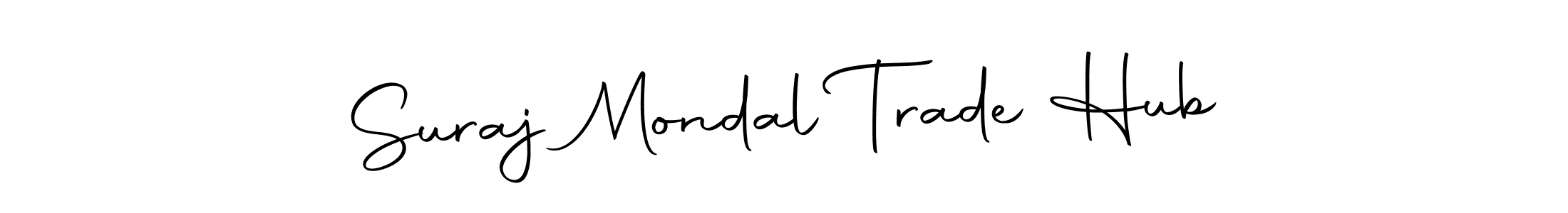 Make a beautiful signature design for name Suraj Mondal Trade Hub. Use this online signature maker to create a handwritten signature for free. Suraj Mondal Trade Hub signature style 10 images and pictures png