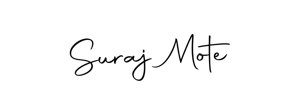 Use a signature maker to create a handwritten signature online. With this signature software, you can design (Autography-DOLnW) your own signature for name Suraj Mote. Suraj Mote signature style 10 images and pictures png