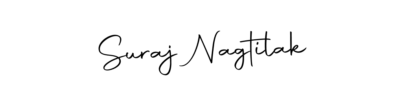 How to make Suraj Nagtilak name signature. Use Autography-DOLnW style for creating short signs online. This is the latest handwritten sign. Suraj Nagtilak signature style 10 images and pictures png