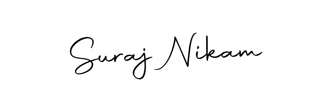 This is the best signature style for the Suraj Nikam name. Also you like these signature font (Autography-DOLnW). Mix name signature. Suraj Nikam signature style 10 images and pictures png