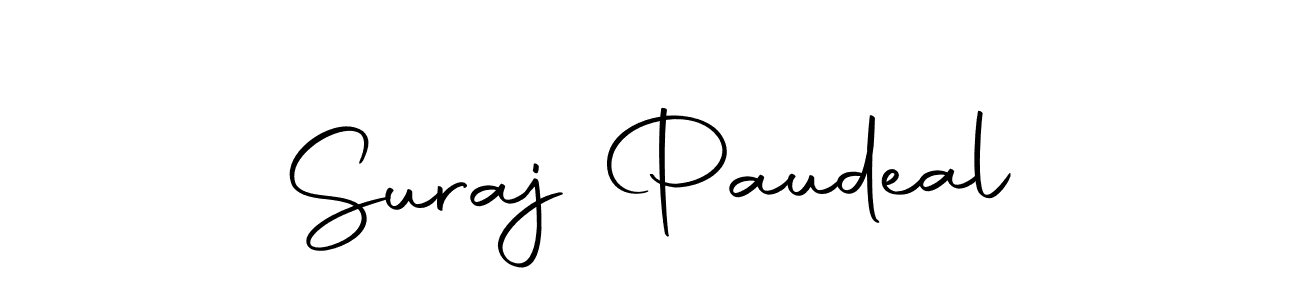 Make a beautiful signature design for name Suraj Paudeal. With this signature (Autography-DOLnW) style, you can create a handwritten signature for free. Suraj Paudeal signature style 10 images and pictures png