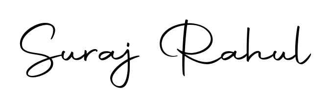 A classic penmanship look for Suraj Rahul. The Autography-DOLnW font brings timeless elegance and confidence to every signed document. Suraj Rahul signature style 10 images and pictures png